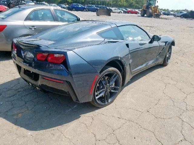 1G1YB2D76K5115118 - 2019 CHEVROLET CORVETTE S GRAY photo 4