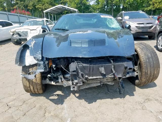 1G1YB2D76K5115118 - 2019 CHEVROLET CORVETTE S GRAY photo 9