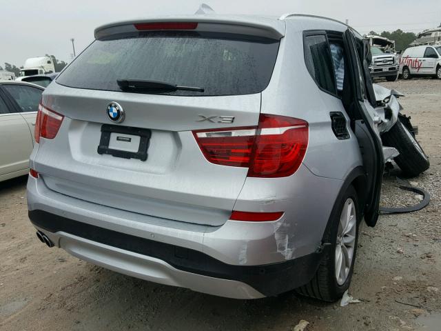 5UXWZ7C36H0V88656 - 2017 BMW X3 SDRIVE2 SILVER photo 4