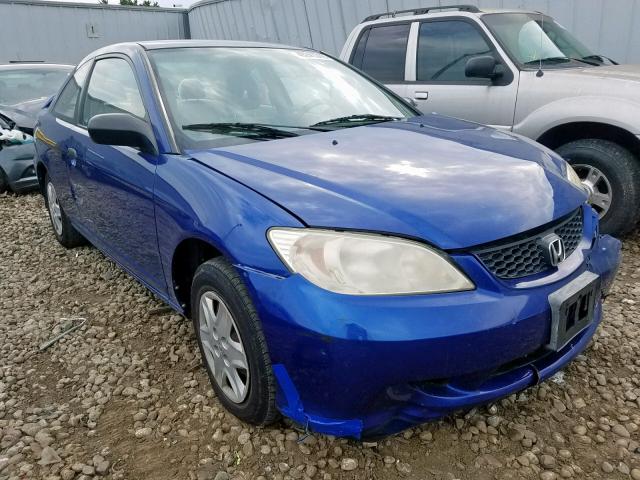 1HGEM22114L008111 - 2004 HONDA CIVIC DX V BLUE photo 1