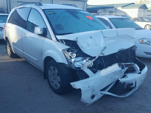 5N1BV28U35N137825 - 2005 NISSAN QUEST S WHITE photo 1