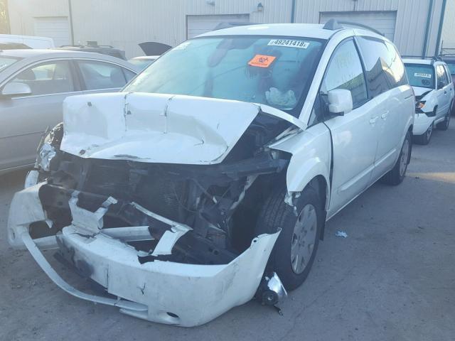 5N1BV28U35N137825 - 2005 NISSAN QUEST S WHITE photo 2