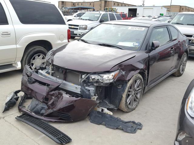 JTKJF5C72C3036860 - 2012 TOYOTA SCION TC Tünd qırmızı foto 2