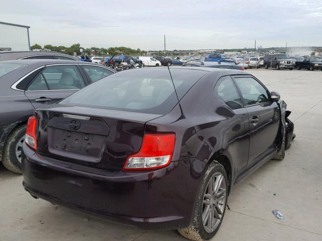 JTKJF5C72C3036860 - 2012 TOYOTA SCION TC Tünd qırmızı foto 4