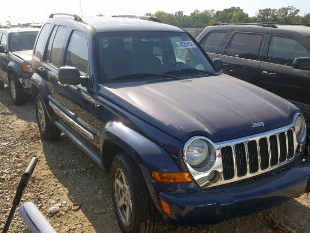 1J4GL58K25W570654 - 2005 JEEP LIBERTY LI BLUE photo 1