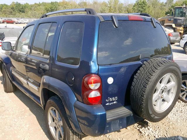 1J4GL58K25W570654 - 2005 JEEP LIBERTY LI BLUE photo 3