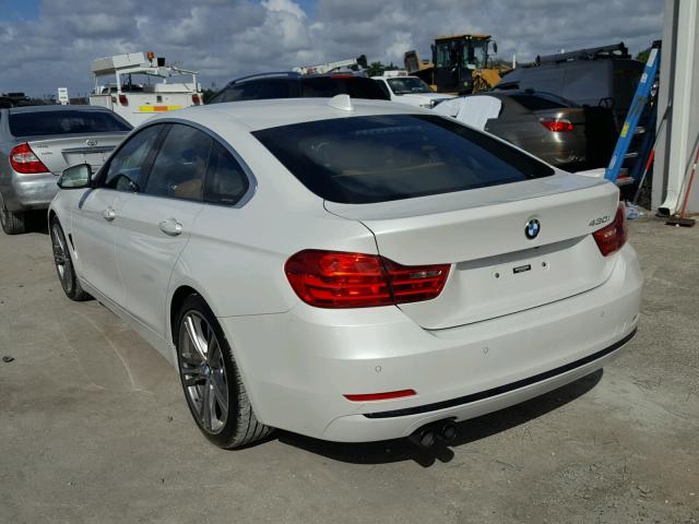 WBA4F7C56HG438344 - 2017 BMW 430I GRAN WHITE photo 3