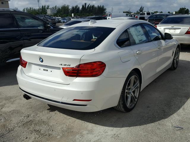 WBA4F7C56HG438344 - 2017 BMW 430I GRAN WHITE photo 4