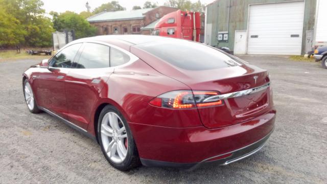 5YJSA1DP1CFS00975 - 2012 TESLA MODEL S أحمر صورة 3