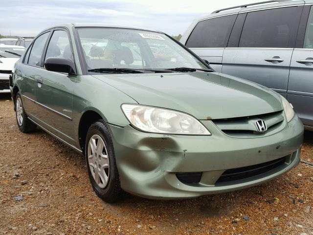 1HGES16354L016479 - 2004 HONDA CIVIC DX V GREEN photo 1