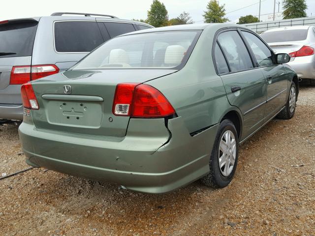 1HGES16354L016479 - 2004 HONDA CIVIC DX V GREEN photo 4