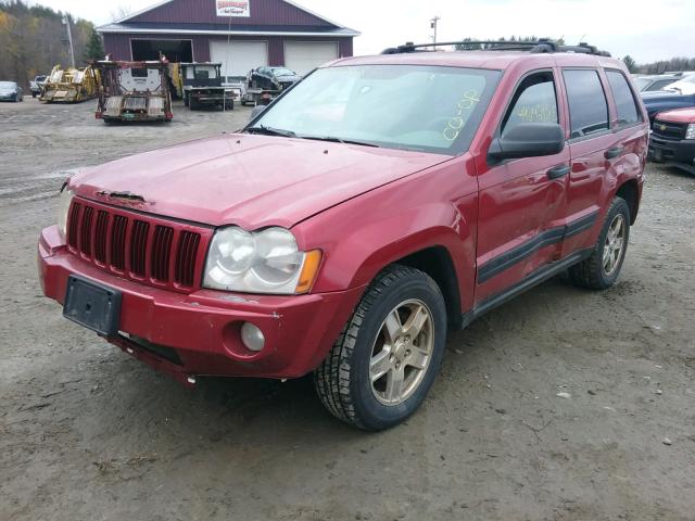 1J4GR48K55C714031 - 2005 JEEP GRAND CHER RED photo 2