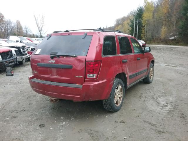 1J4GR48K55C714031 - 2005 JEEP GRAND CHER RED photo 4