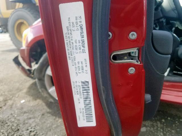 1B3CB4HA0AD652169 - 2010 DODGE CALIBER SX RED photo 10