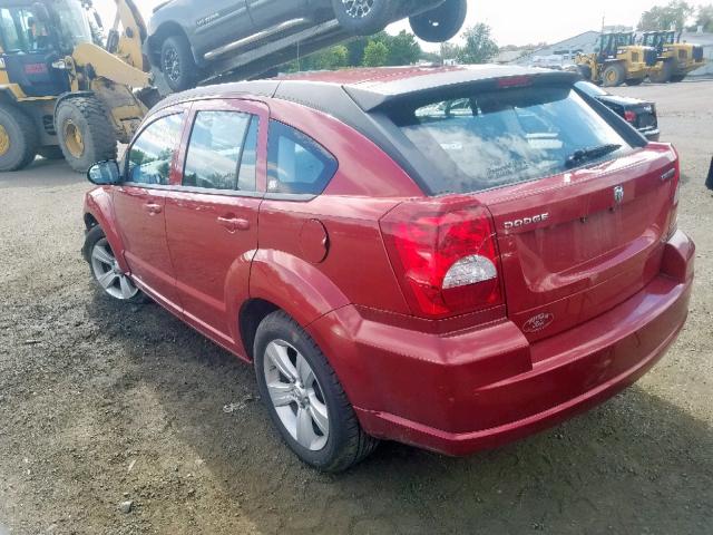 1B3CB4HA0AD652169 - 2010 DODGE CALIBER SX RED photo 3