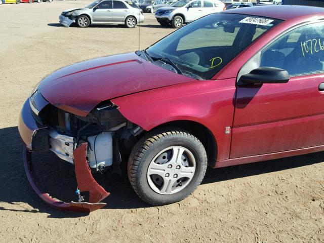 1G8AF52FX4Z229783 - 2004 SATURN ION LEVEL 红色 照片 9