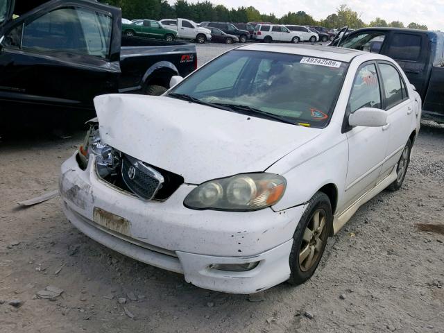 1NXBR32E77Z771207 - 2007 TOYOTA COROLLA S WHITE photo 2