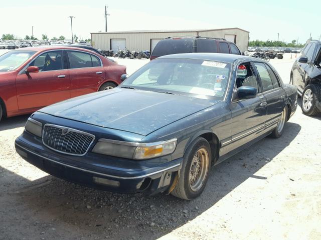 2MELM75W3VX677641 - 1997 MERCURY GRAND MARQ BLUE photo 2