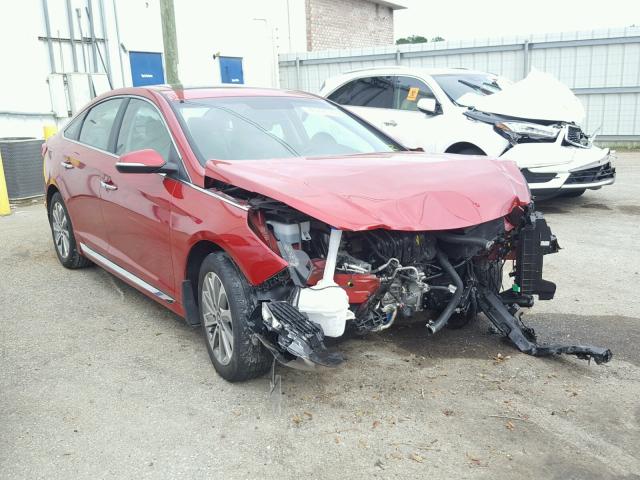 5NPE34AF0HH506627 - 2017 HYUNDAI SONATA SPO RED photo 1