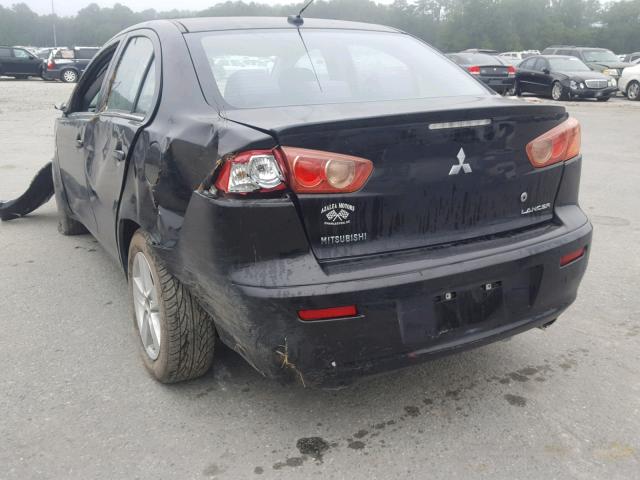 JA3AU26U48U033679 - 2008 MITSUBISHI LANCER ES BLACK photo 3