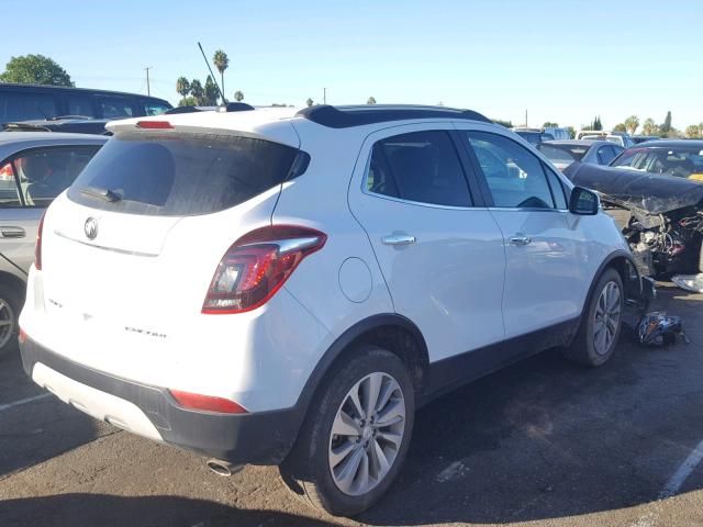 KL4CJASB2HB124604 - 2017 BUICK ENCORE PRE WHITE photo 4