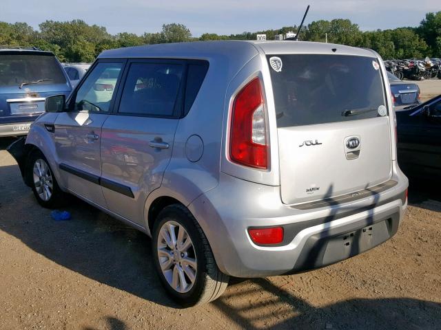 KNDJT2A53D7767601 - 2013 KIA SOUL SILVER photo 3