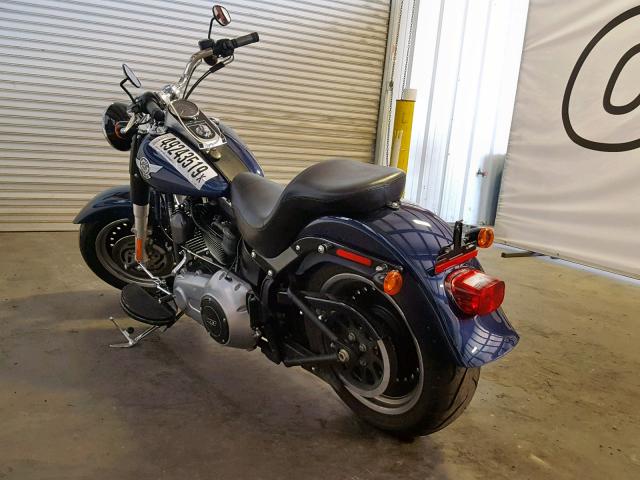 1HD1JNV19CB037300 - 2012 HARLEY-DAVIDSON FLSTFB FAT BLUE photo 3