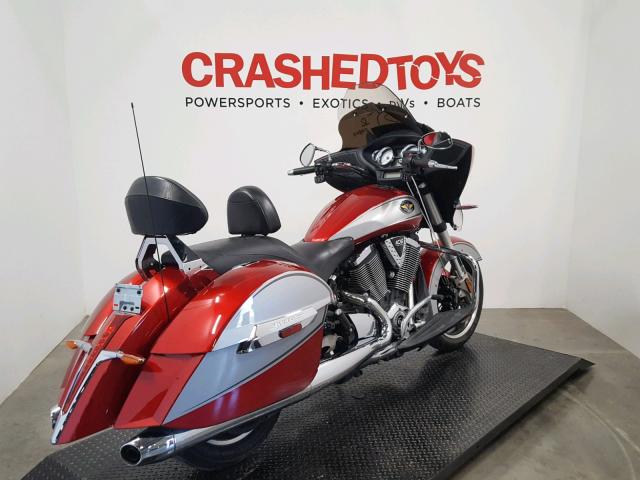 5VPDW36N9C3004623 - 2012 VICTORY MOTORCYCLES CROSS COUN RED photo 16