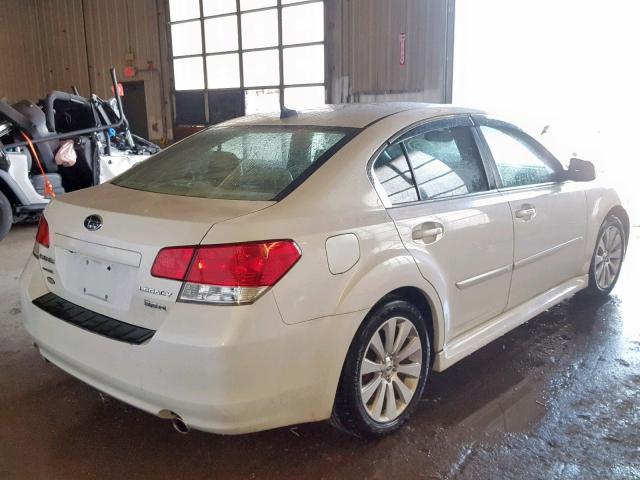 4S3BMDL69C2022351 - 2012 SUBARU LEGACY 3.6 WHITE photo 4