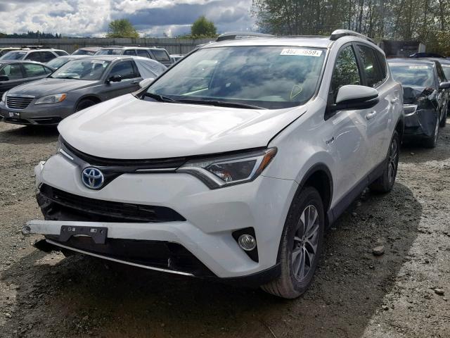 JTMRJREV4GD028268 - 2016 TOYOTA RAV4 HV XL WHITE photo 2