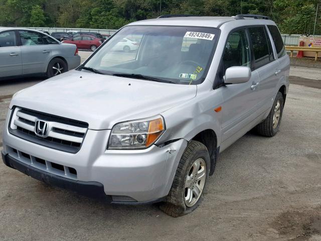 5FNYF18288B036187 - 2008 HONDA PILOT VP SILVER photo 2