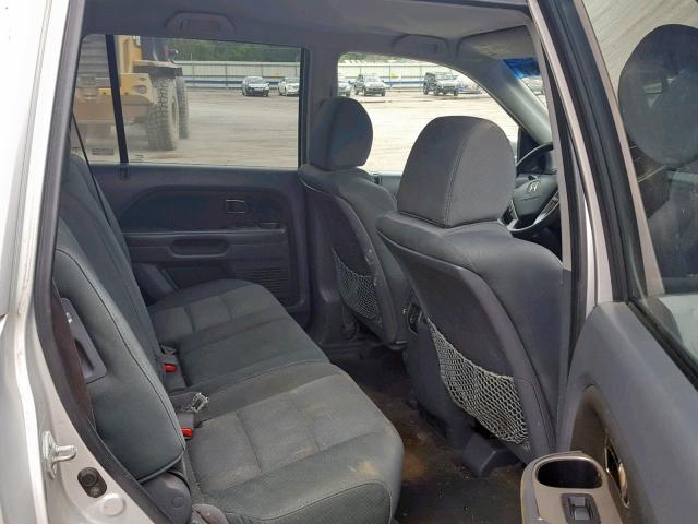 5FNYF18288B036187 - 2008 HONDA PILOT VP SILVER photo 6