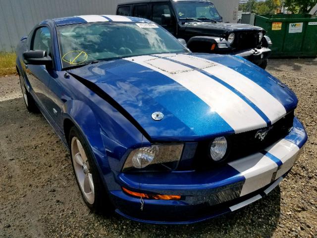 1ZVHT82H585175562 - 2008 FORD MUSTANG GT BLUE photo 1