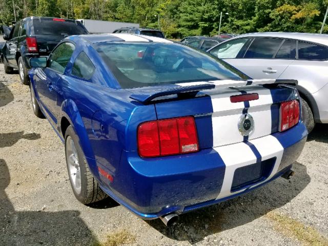 1ZVHT82H585175562 - 2008 FORD MUSTANG GT BLUE photo 3
