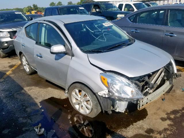 3N1CN7AP2EL831953 - 2014 NISSAN VERSA SILVER photo 1