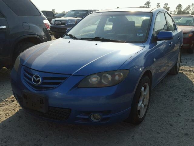 JM1BK123141177821 - 2004 MAZDA 3 S BLUE photo 2