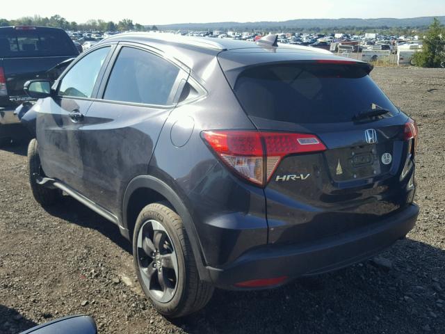 3CZRU6H7XJM708359 - 2018 HONDA HR-V EXL BLACK photo 3