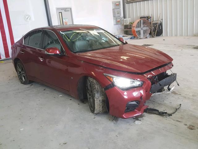 JN1BV7APXEM693547 - 2014 INFINITI Q50 BASE RED photo 1