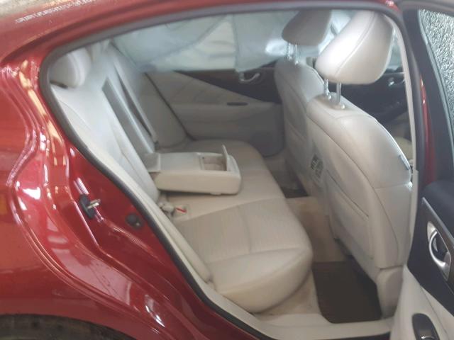 JN1BV7APXEM693547 - 2014 INFINITI Q50 BASE RED photo 6