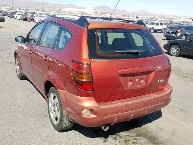 5Y2SL62893Z480321 - 2003 PONTIAC VIBE RED photo 3