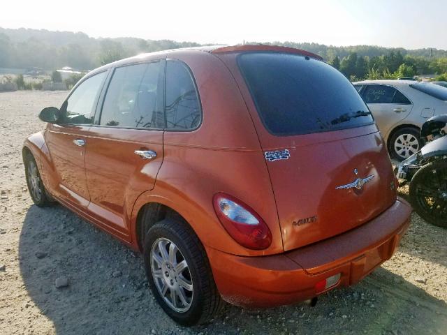 3A4FY58B97T594178 - 2007 CHRYSLER PT CRUISER ORANGE photo 3