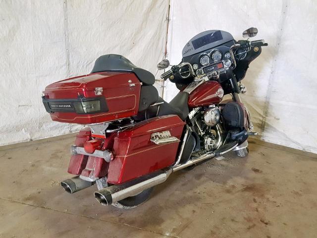 1HD1FCW105Y656792 - 2005 HARLEY-DAVIDSON FLHTCUI MAROON photo 4