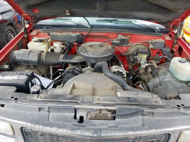 2GTEC19K4P1524306 - 1993 GMC SIERRA C15 RED photo 7