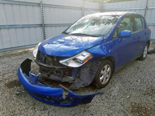 3N1BC1CP9CK265336 - 2012 NISSAN VERSA S BLUE photo 2