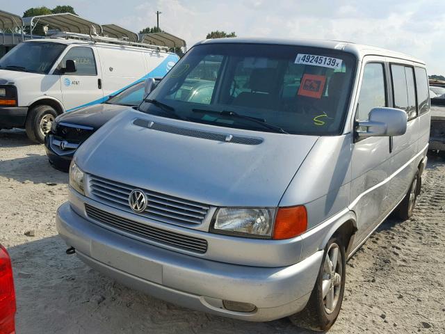 WV2KB47013H028526 - 2003 VOLKSWAGEN EUROVAN GL SILVER photo 2