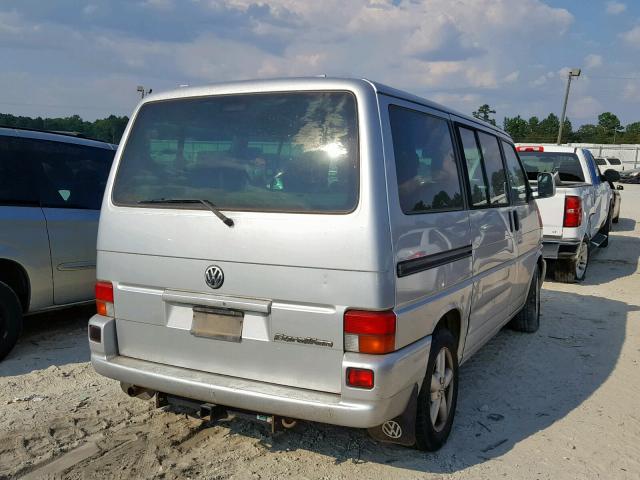 WV2KB47013H028526 - 2003 VOLKSWAGEN EUROVAN GL SILVER photo 4