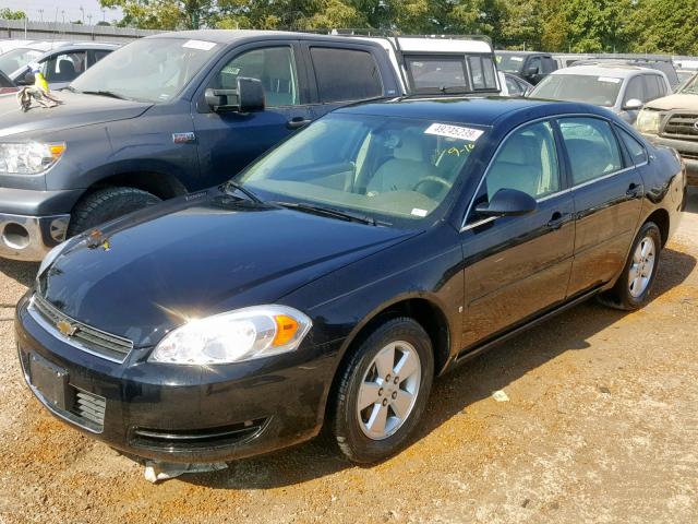 2G1WT58K669429672 - 2006 CHEVROLET IMPALA LT BLACK photo 2