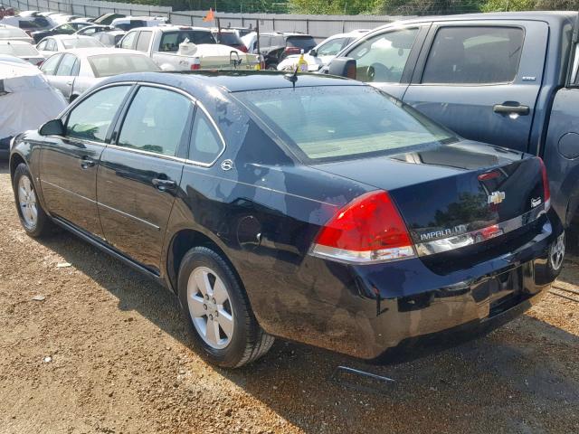 2G1WT58K669429672 - 2006 CHEVROLET IMPALA LT BLACK photo 3