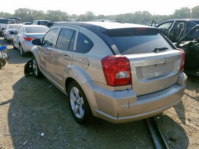 1B3CB4HA3AD618226 - 2010 DODGE CALIBER SX GOLD photo 3