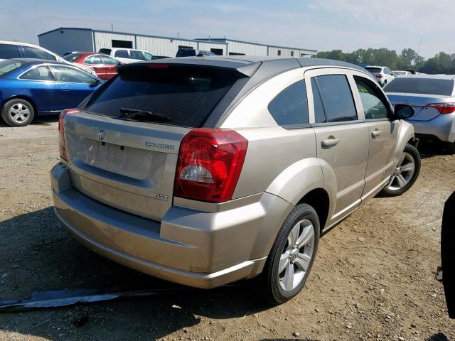 1B3CB4HA3AD618226 - 2010 DODGE CALIBER SX GOLD photo 4